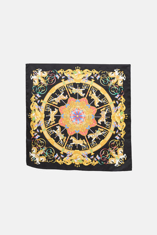 Hermès Luna Park Jacquard 90 Silk Scarf
