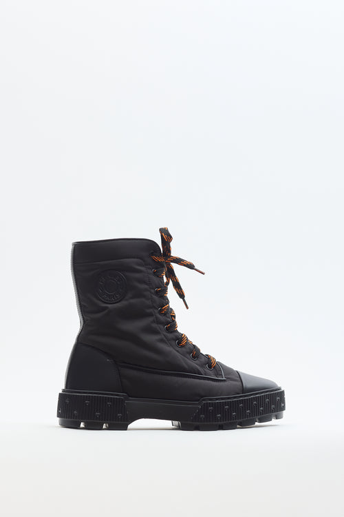 Hermès Black Nylon Fresh Parachute Ankle Boot