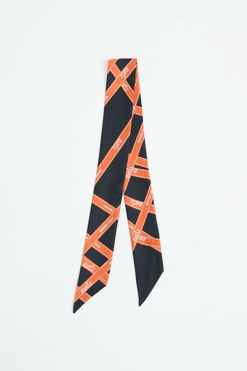 Hermès Silk Bolduc Ribbon Twilly