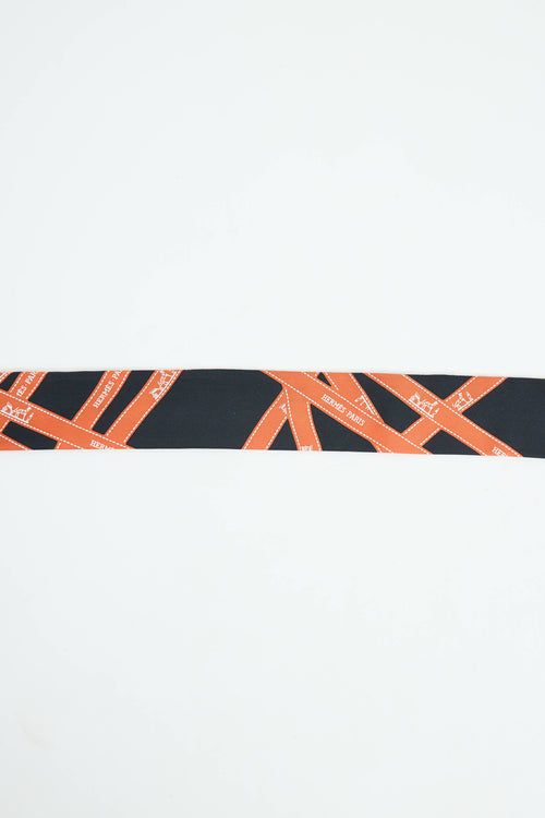 Hermès Silk Bolduc Ribbon Twilly