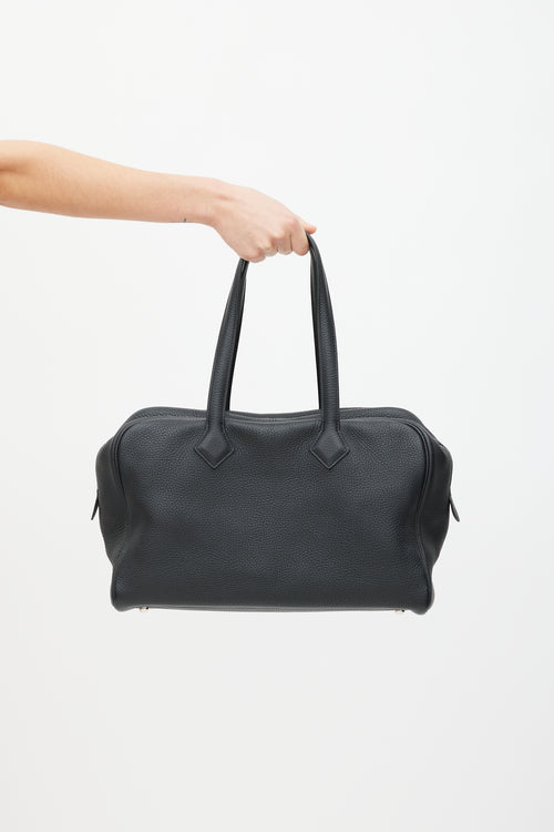 Hermès Black Victoria II 35 Bag