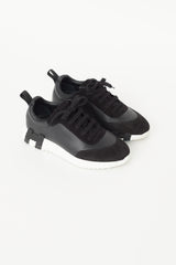 Hermès Black Leather Bouncing Sneaker