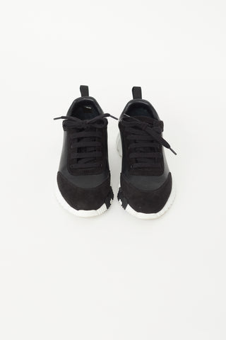Hermès Black Leather Bouncing Sneaker