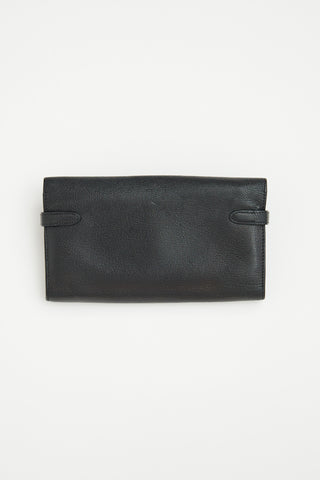 Hermès Black Leather Kelly Wallet