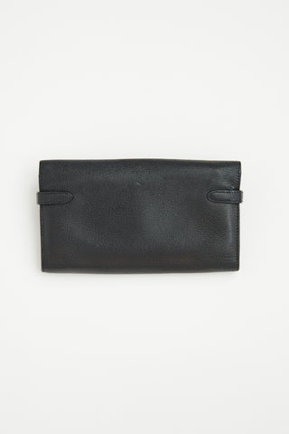 Hermès Black Leather Kelly Wallet