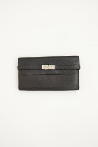 Hermès Black Leather Kelly Wallet