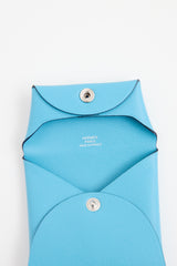Hermès Bleu Celeste Bastia Change Purse