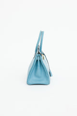 Hermès 2004 Bleu Jean Epsom Birkin 30 Bag