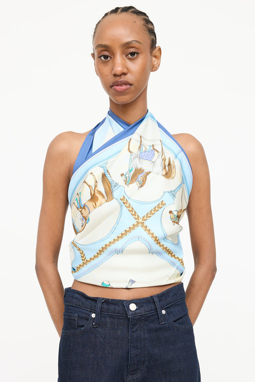 Hermès Silk Chevaux Arabes Scarf