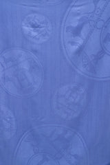 Hermes Blue Equestrian Anchor Scarf