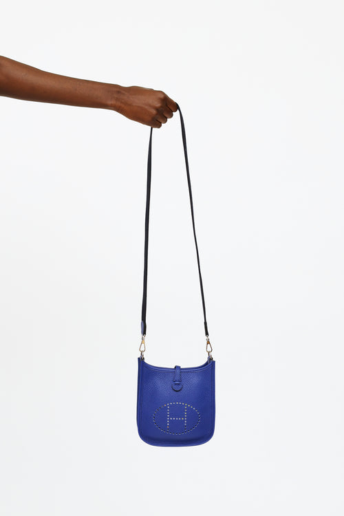 Hermès Evelyne Clemence Mini Bleu Electrique TPM Bag