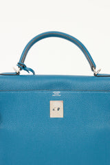 Hermès 2013 Cobalt Clemence Kelly Retourne 32 Bag