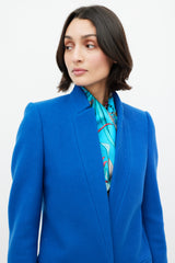Hermès Blue & Multicolour La Marche du Zambezi 90 Scarf