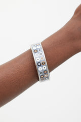 Hermès Blue & Multicolour Enamel Dancing Circles Bangle