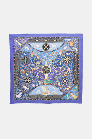 Hermès Silk Peuple Du Vent 90 Scarf