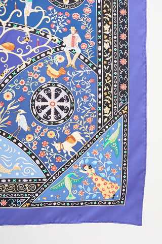 Hermès Silk Peuple Du Vent 90 Scarf