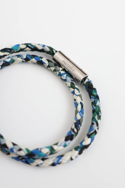 Hermès Goliath Double Tour Silk Wrap Bracelet