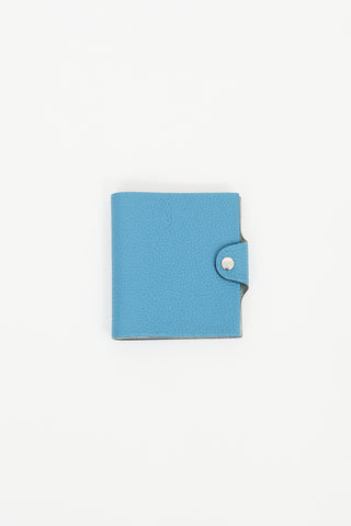Hermès Blue Togo Leather Ulysse Mini Notebook