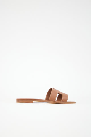 Hermès Box Leather Oran Sandal