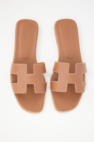 Hermès Box Leather Oran Sandal