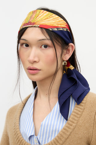 Hermès Silk Feather Brazil 90 Scarf