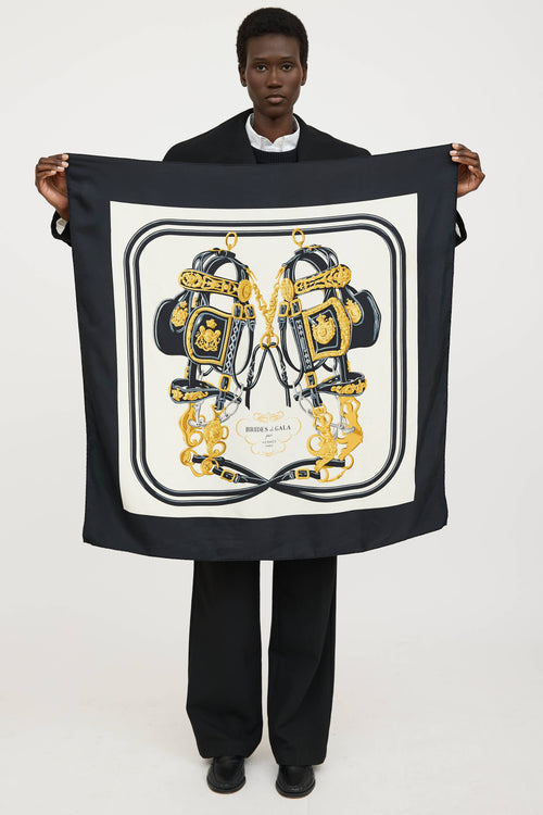 HermèsBrides De Gala 90 Scarf