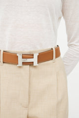 Hermès Brown & Black Reversible H Belt