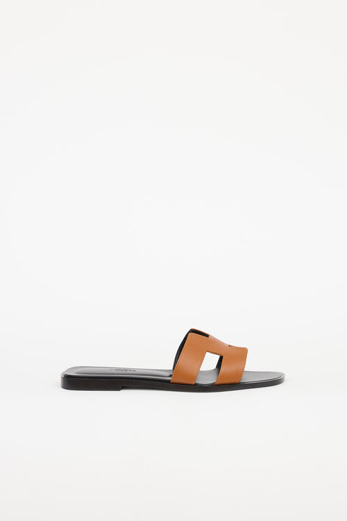 Hermès Naturel Epsom Oran Sandal