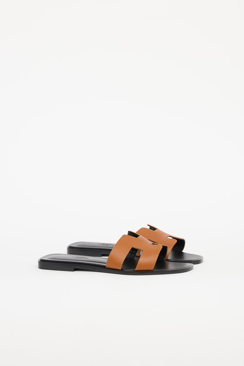 Hermès Naturel Epsom Oran Sandal