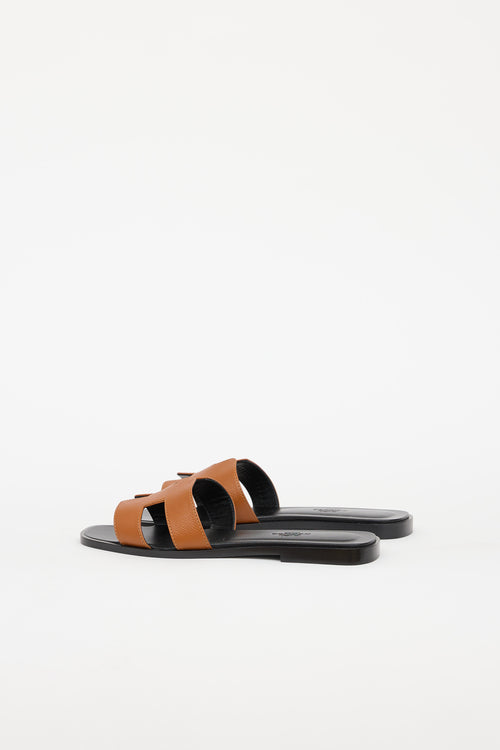 Hermès Naturel Epsom Oran Sandal