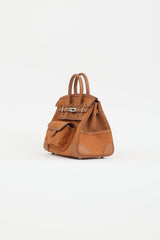 Hermès 2022 Gold Toile Goeland & Swift Leather Birkin Cargo 25 Bag
