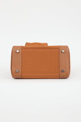 Hermès 2022 Gold Toile Goeland & Swift Leather Birkin Cargo 25 Bag