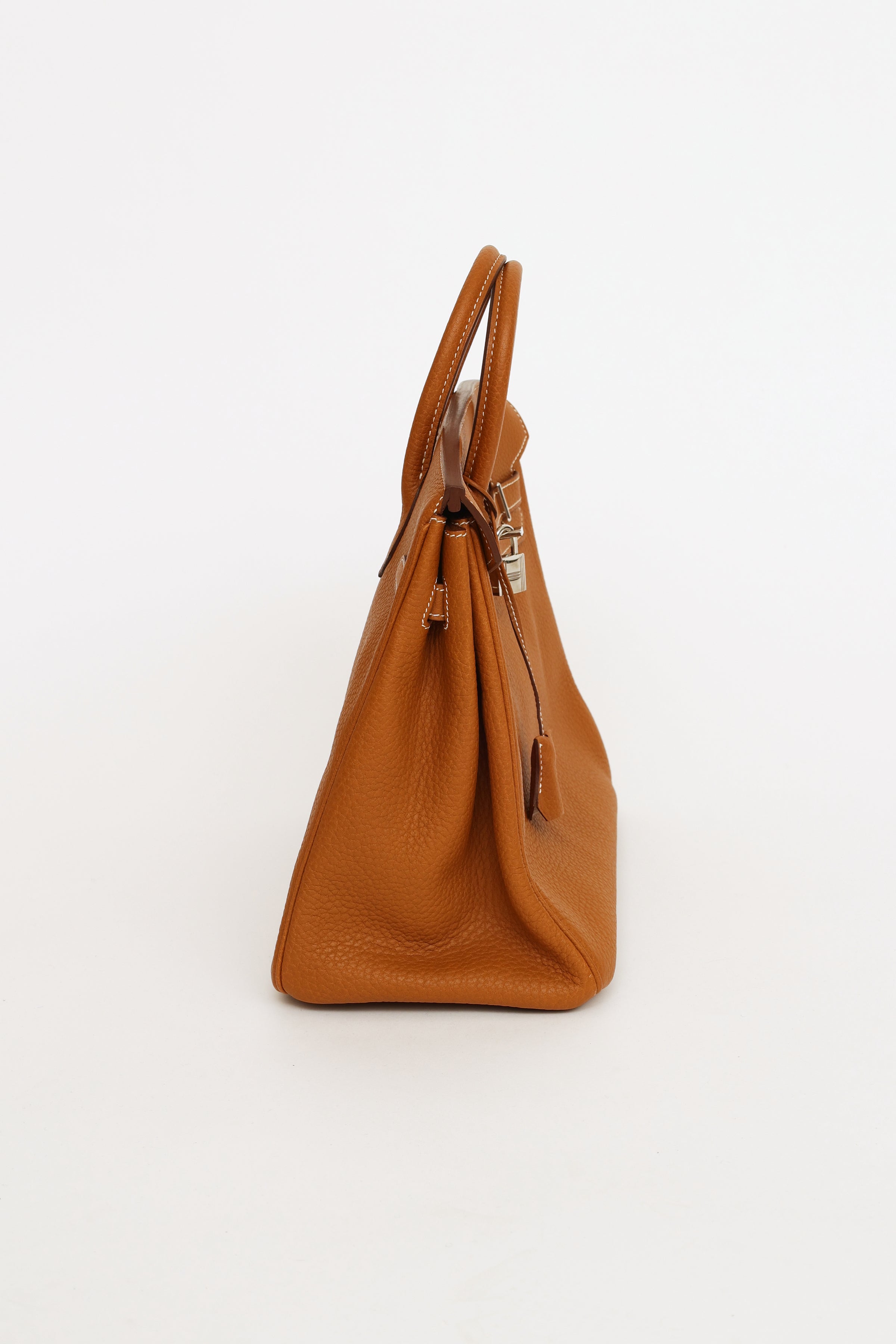 Hermès Haut à Courroies Handbag in Cognac Pecari Leather