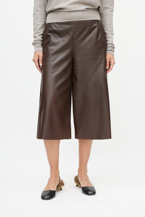 Hermès Brown Leather Culotte