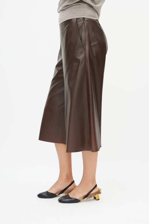 Hermès Brown Leather Culotte