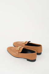 Hermès Brown Leather Paris Loafer