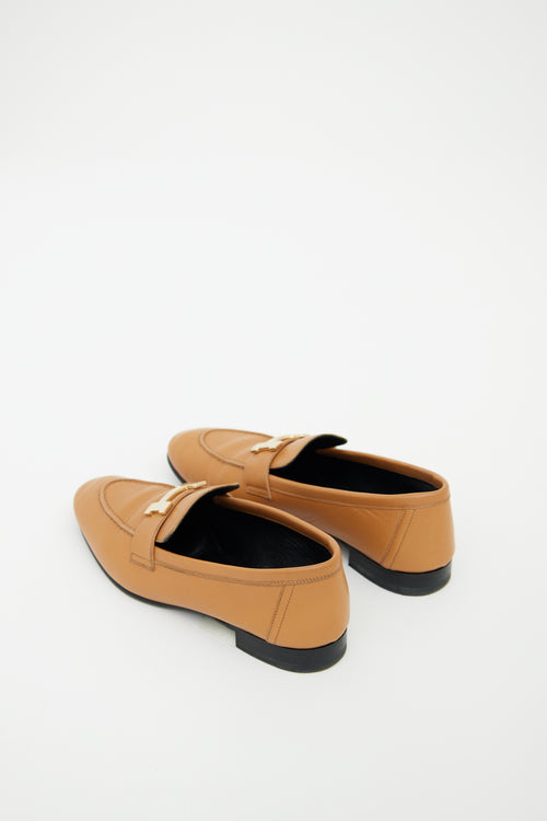 Leather & Gold H Paris Loafer