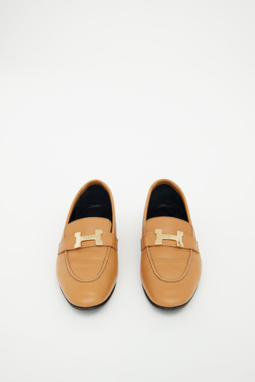 Leather & Gold H Paris Loafer