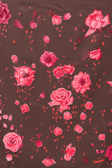 Hermès Brown & Multicolour Silk La Rosée 90 Scarf