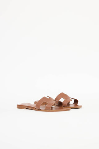 Hermès Box Leather Oran Sandal