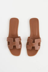 Hermès Box Leather Oran Sandal