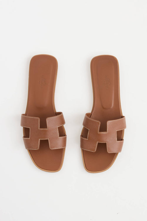 Hermès Box Leather Oran Sandal