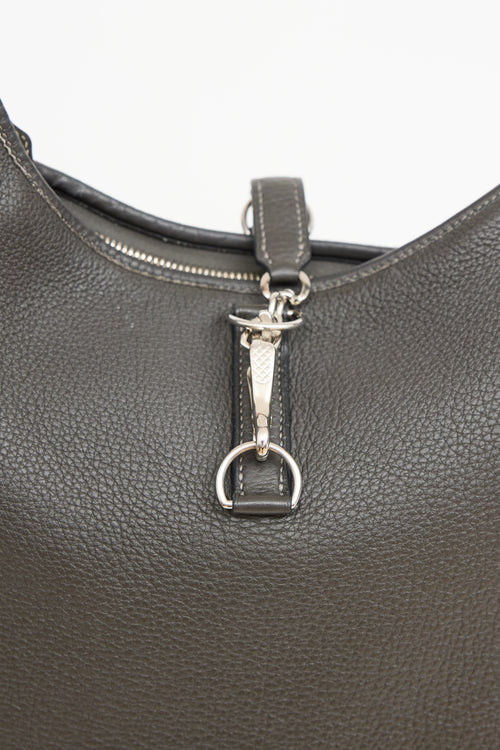 Hermès 2006 Graphite Clemence Trim 35 Bag