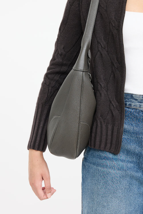 Hermès 2006 Graphite Clemence Trim 35 Bag