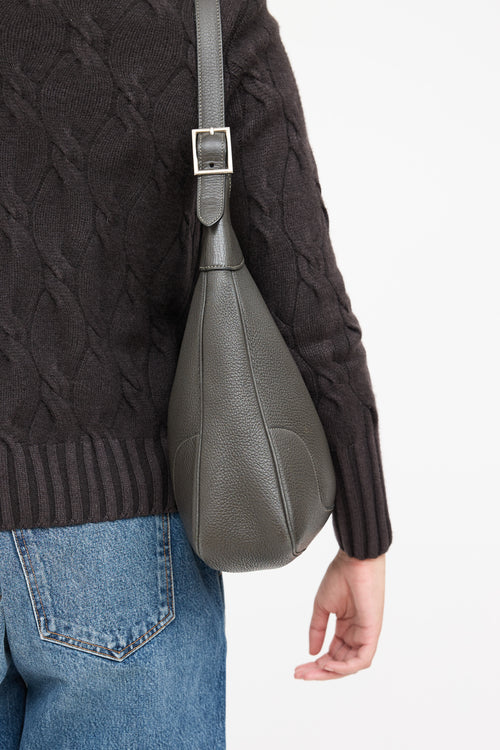 Hermès 2006 Graphite Clemence Trim 35 Bag