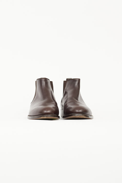 Hermès Brown Leather Chelsea Boot