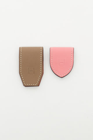 Hermès Brown & Pink Magnetic Bookmark