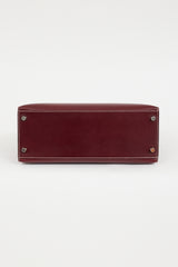 Hermès 2002 Rouge Lisse Kelly Sellier 28 Bag