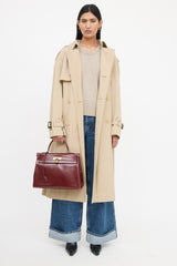 Hermès 1981 Bordeaux Box Kelly Retourne 35 Bag Bag