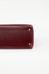 Hermès 1981 Bordeaux Box Kelly Retourne 35 Bag Bag